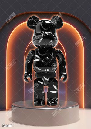 File tranh nghệ thuật gấu bearbrick trang trí tượng đẹp nổi bật