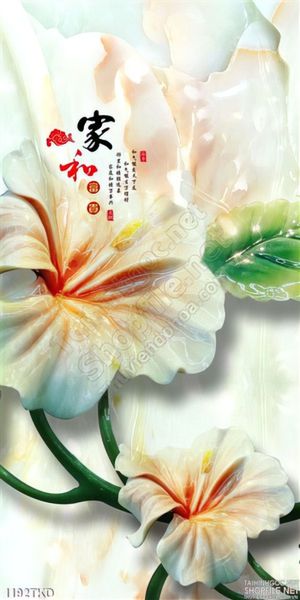 Tranh hoa giả ngọc treo tường