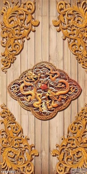Tranh phù điêu hoa văn rồng
