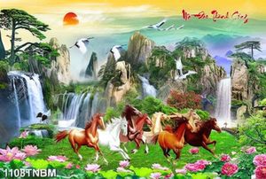 Tranh sơn thủy mã đáo thành công