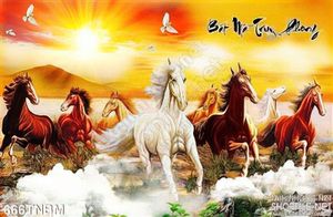 Trang trí phòng khách với tranh ngựa đẹp
