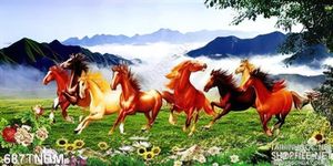 Tranh Ngựa psd đẹp ấn tượng