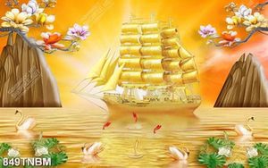 Tranh thuận buồm xuôi gió nghệ thuật