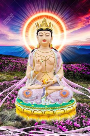 Tranh Quan Thế Âm Bồ Tát đẹp siêu nét