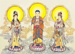Tranh vẽ Tam Thánh đẹp chất lượng cao