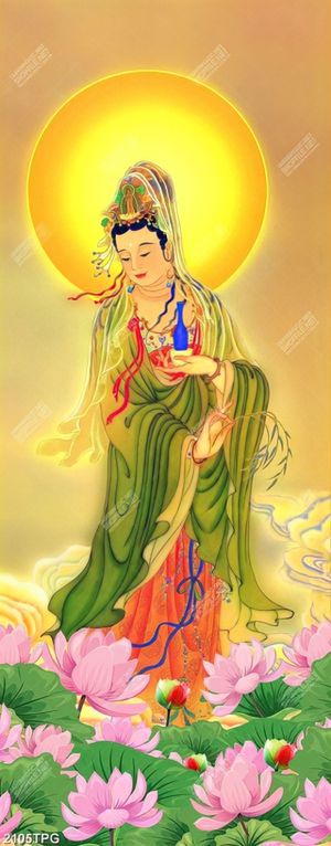 Tranh Quan Âm Bồ Tát trang trí đẹp