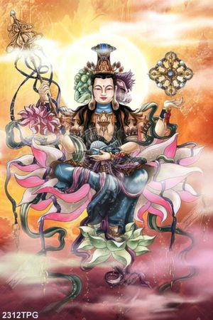 Tranh thờ Bồ Tát chất lượng in kính đẹp