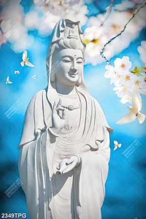 Tranh điêu khắc tượng Quan Âm