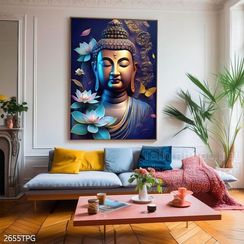 Tranh decor trang trí tường Phật giáo 