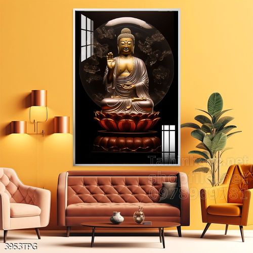 File tranh Phật giáo decor trang trí tường nhà phòng thờ