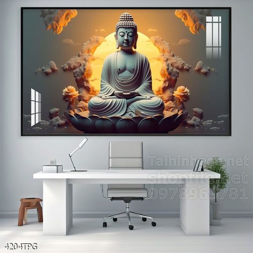 Tranh decor trang trí tường Phật giáo 