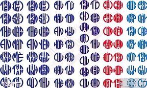 Bộ chữ cửu huyền thất tổ trang trí