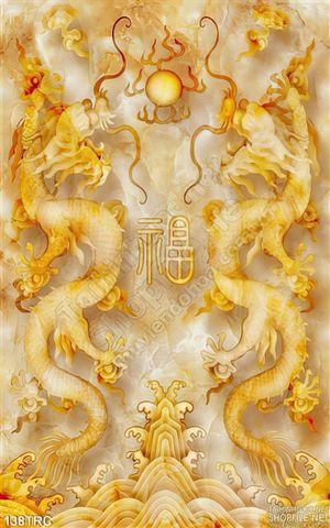 Tranh Rồng giả ngọc phong thủy treo tường