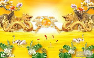 Tranh song long tương phùng nghệ thuật