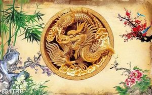 Tranh phù điêu rồng chất lượng cao file psd