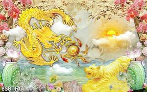 Tranh rông hổ vàng chất lượng cao