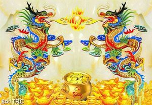 Tranh điêu khắc rồng in lịch đẹp chất lượng cao