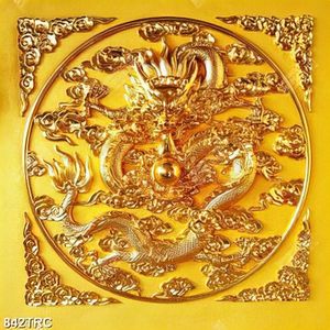 Tranh điêu khắc phù điêu rồng vàng chất lượng cao