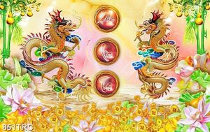 Tranh đôi rồng in kính chất lượng cao