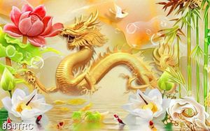 Tranh Rồng giả ngọc đẹp