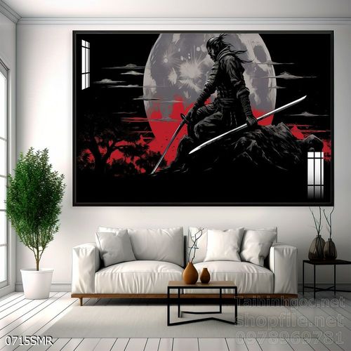 Mẫu Tranh chiến binh Samurai huyền thoại 