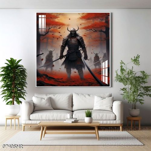 Mẫu tranh Samurai trang trí tường nhà