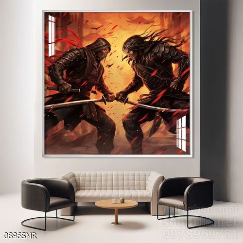 Mẫu Tranh chiến binh Samurai huyền thoại 