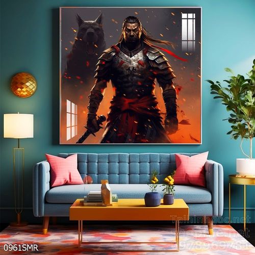 Mẫu Tranh chiến binh Samurai huyền thoại 