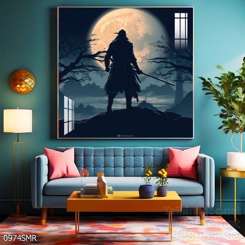 Mẫu Tranh chiến binh Samurai huyền thoại 