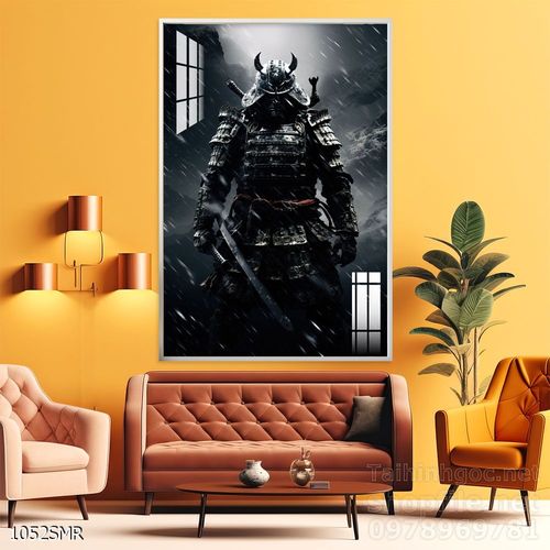 File tranh treo tường hình chiến binh Samurai 