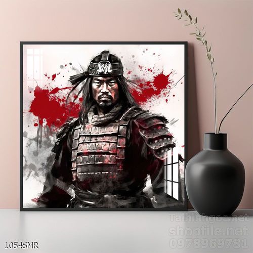 Mẫu Tranh chiến binh Samurai huyền thoại 