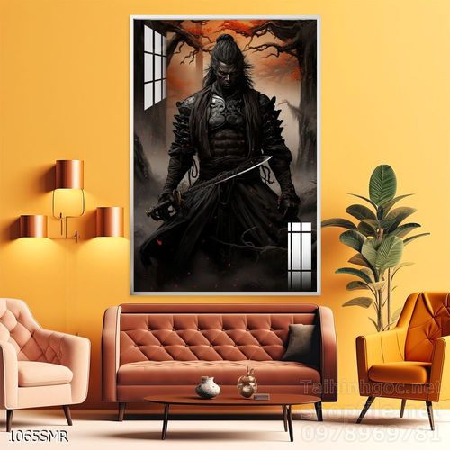 Tranh nghệ thuật treo tường chiến binh Samurai Nhật Bản 