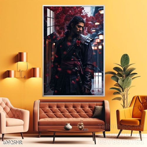 File tranh treo tường hình chiến binh Samurai 
