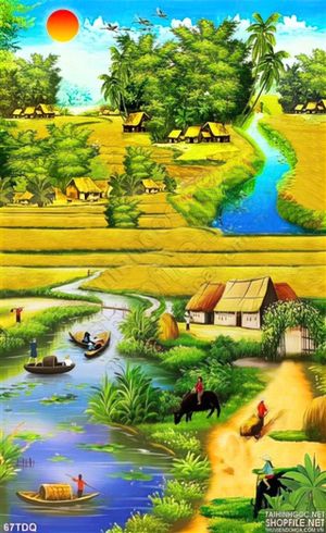 Tranh làng quê việt nam