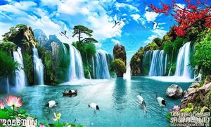 Tranh Phong Thủy Thác Nước