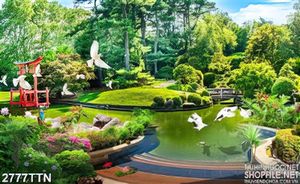 Tranh in uv cảnh thiên nhiên mùa xuân