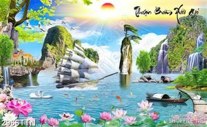 Tranh thuyền buồm hữu tình