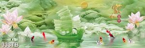 Tranh giả ngọc truyền rồng tài lộc in uv