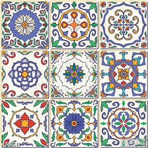 Tranh gạch trang trí in họa tiết màu nhẹ nhàng