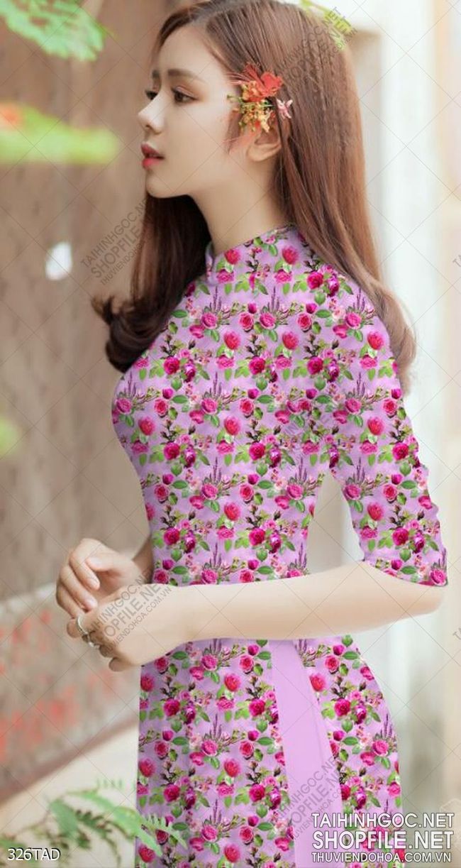 File tranh vải áo dài việt nam 326