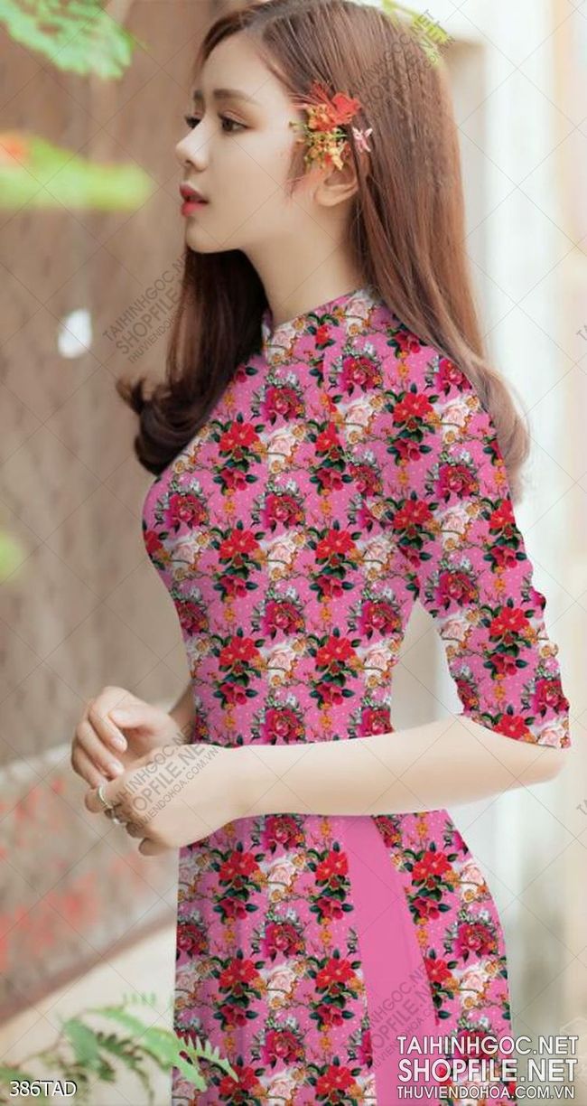 File tranh vải áo dài việt nam 386