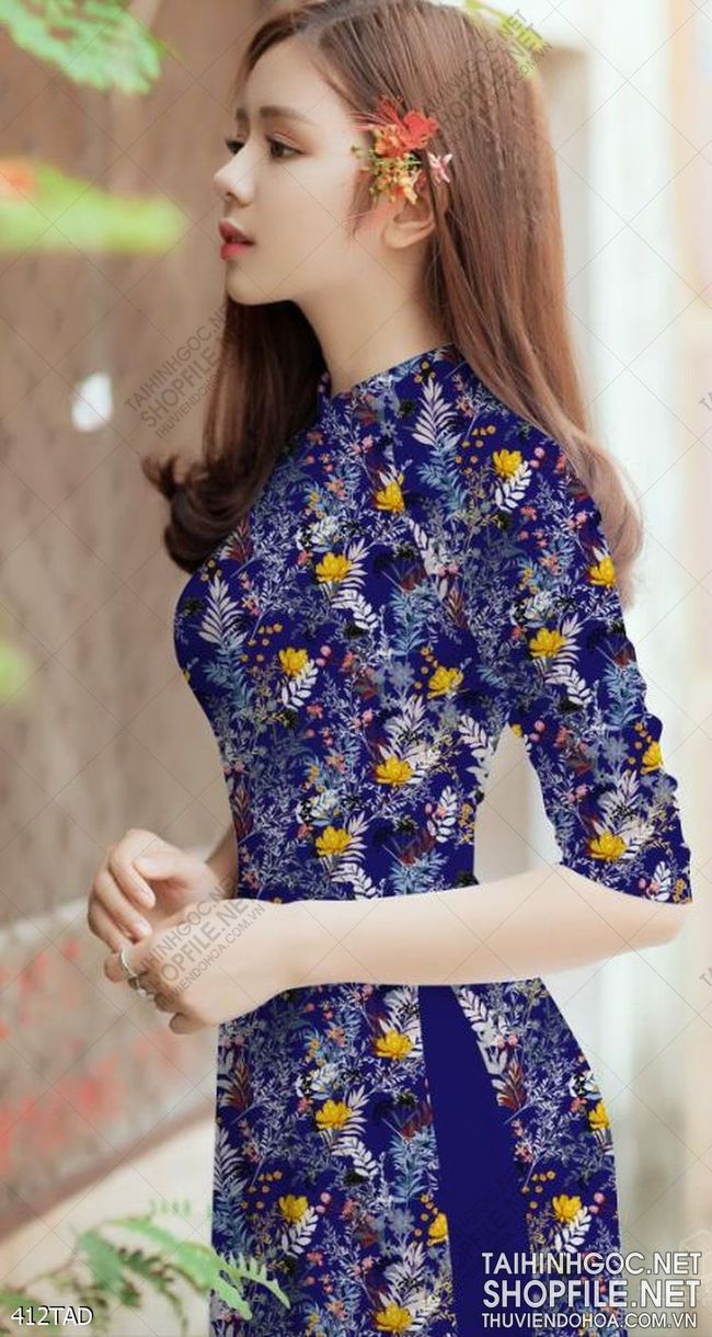 File tranh vải áo dài việt nam 412