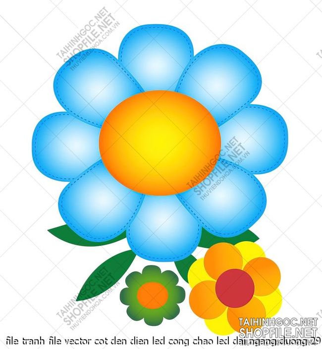 file tranh file vector cot den dien led cong chao led dai ngang duong 29