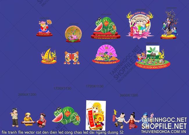 file tranh file vector cot den dien led cong chao led dai ngang duong 52