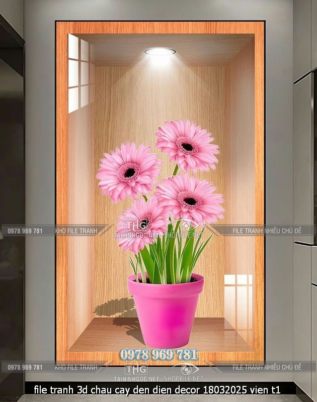 file tranh 3d chau cay den dien decor 18032025 vien t1