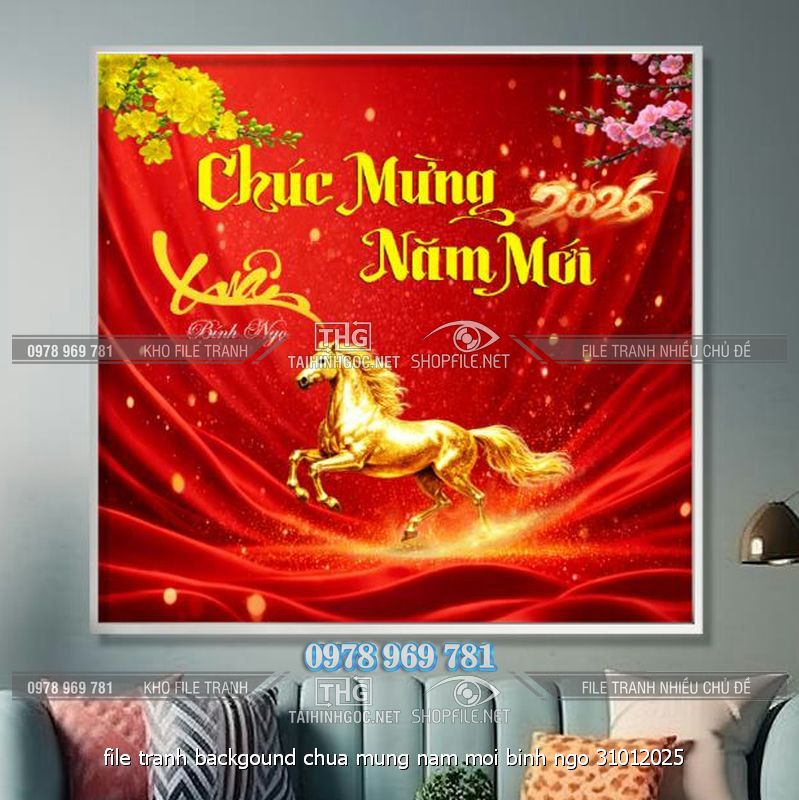 file tranh backgound chua mung nam moi binh ngo 31012025
