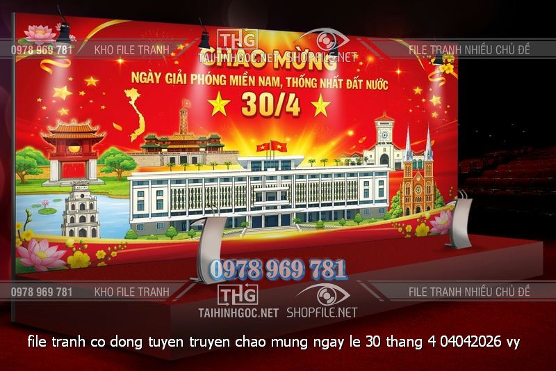 file tranh co dong tuyen truyen chao mung ngay le 30 thang 4 04042026 vy