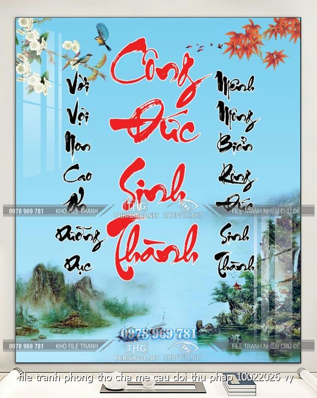 file tranh phong tho cha me cau doi thu phap 10022026 vy