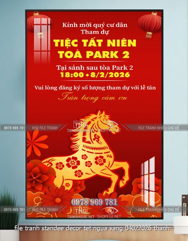 file tranh standee decor tet ngua vang 04022026 thanh
