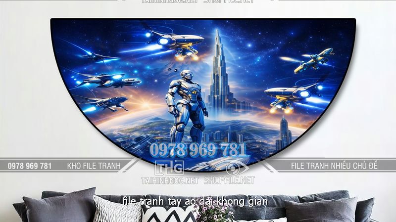 file tranh tay ao dai khong gian